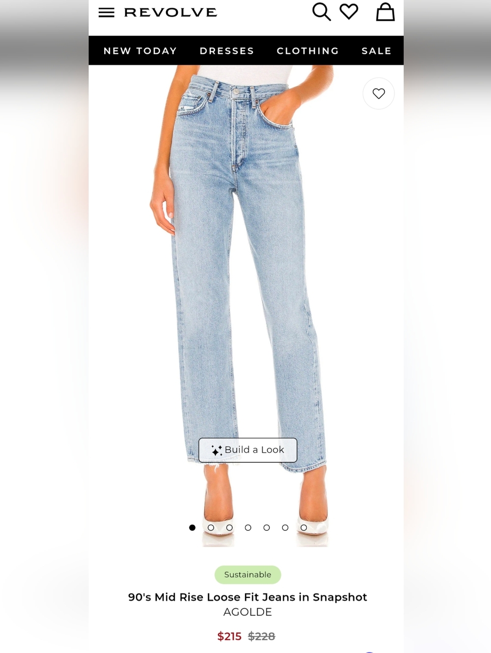 Agolde 90s Mid Rise Loose In Snapshot